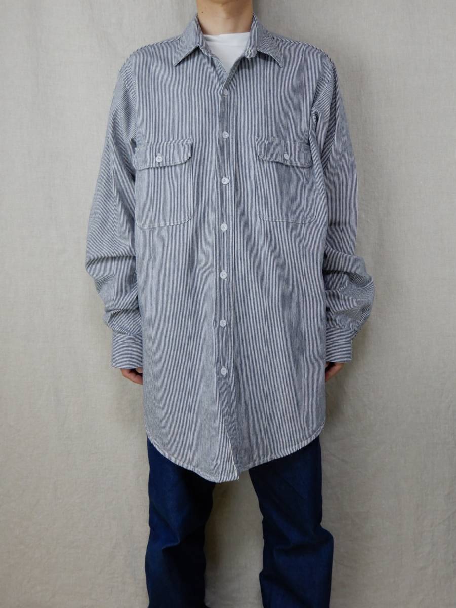 BIG MAC Hickory Stripe Shirts 1990s L SHIRT23092 ビッグ BIG MAC Hickory Stripe Shirts 1990s L SHIRT23092 ビッグ