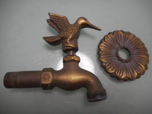  antique brass made water bird faucet lavatory faucet faucet garden faucet gardening gardening car Be Schic 