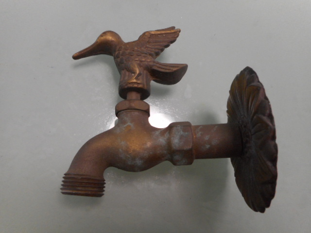  antique brass made water bird faucet lavatory faucet faucet garden faucet gardening gardening car Be Schic 