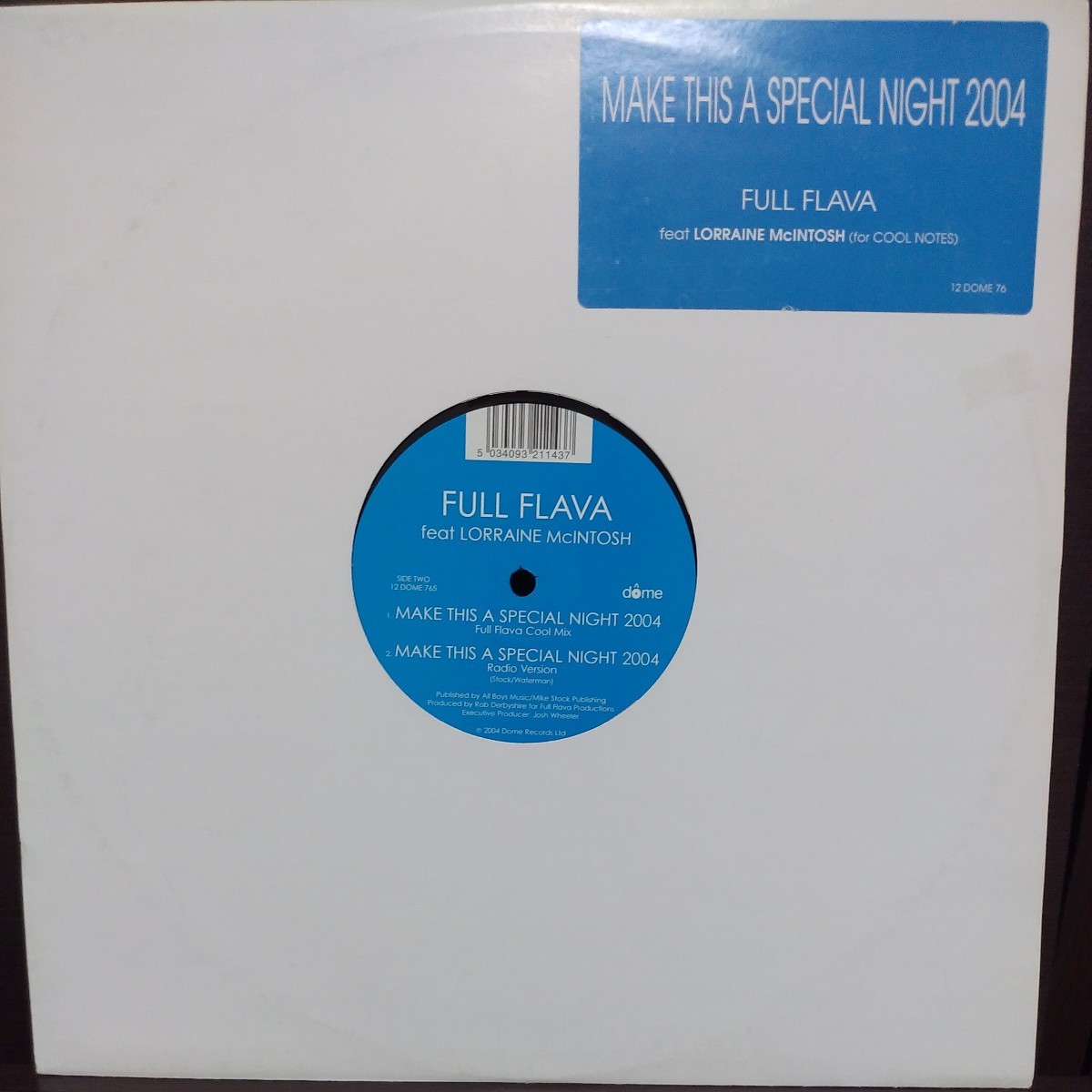 12inch UK盤/FULL FLAVA MAKE THIS A SPECIAL NIGHT 2004_画像1