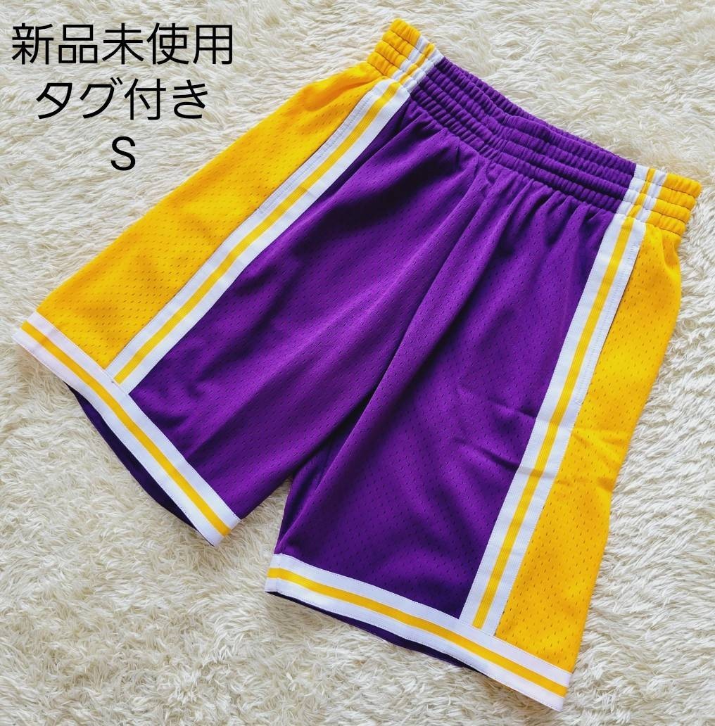 Mitchell & Ness NBA SWINGMAN ROAD SHORTS LAKERS 84-85 ミッチェルアンドネス スウィングマン ロード ショーツ ロサンゼルスレイカーズ _画像1