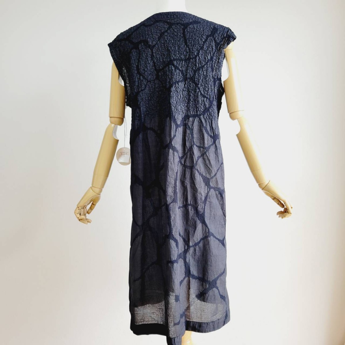 未使用】 me ISSEY MIYAKE ミー イッセイミヤケ 総柄 シャツワンピース