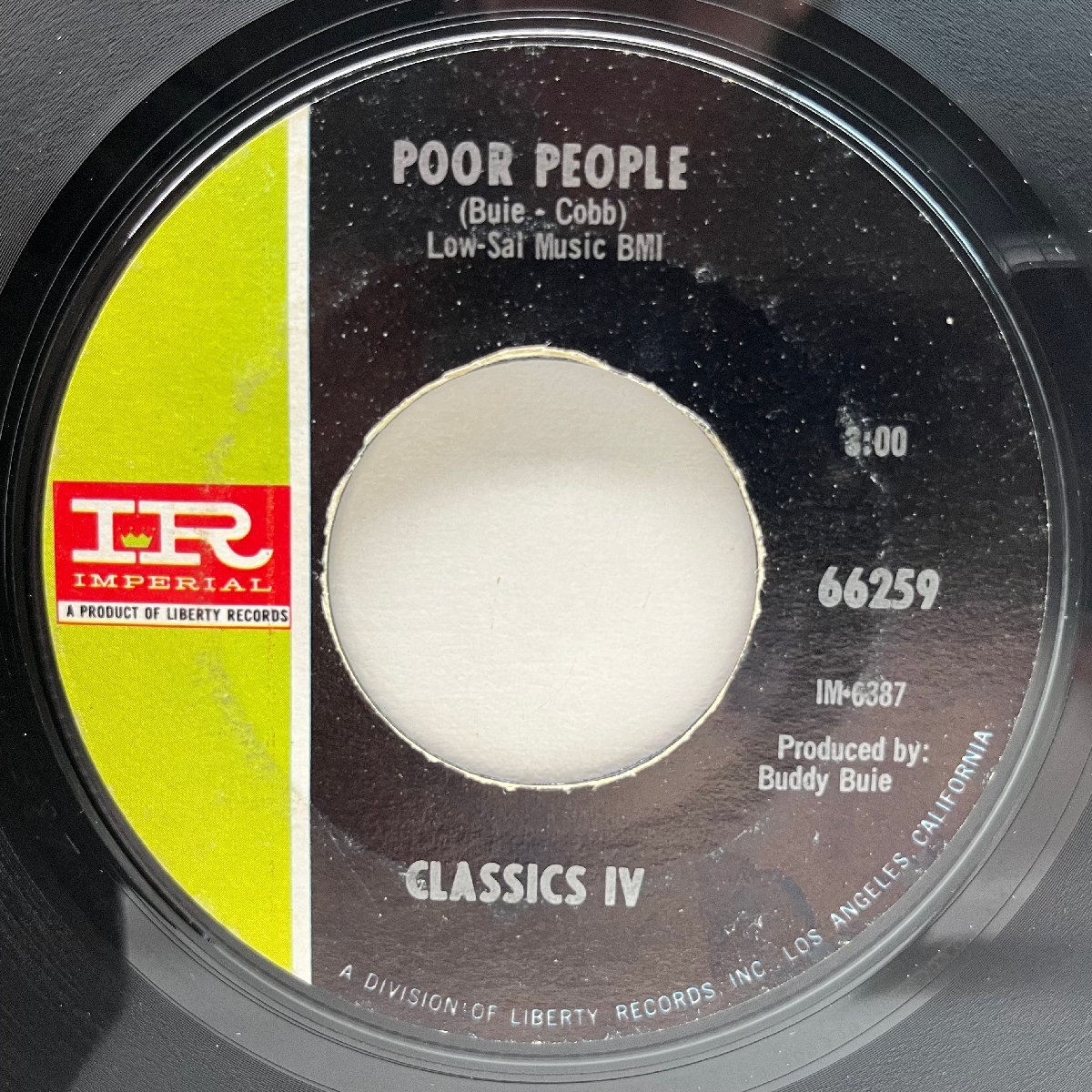 十分概ね良好！USオリジナル 7インチ CLASSICS IV Spooky / Poor People ('67 Imperial) サイケ・ポップ・クラシック！の画像2