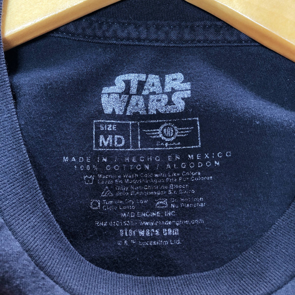 【980円スタート】 USA 古着 半袖 Tシャツ スターウォーズ カイロレン ストームトルーパー ブラック 黒 メンズM 古着卸 激安 BA0929_画像6