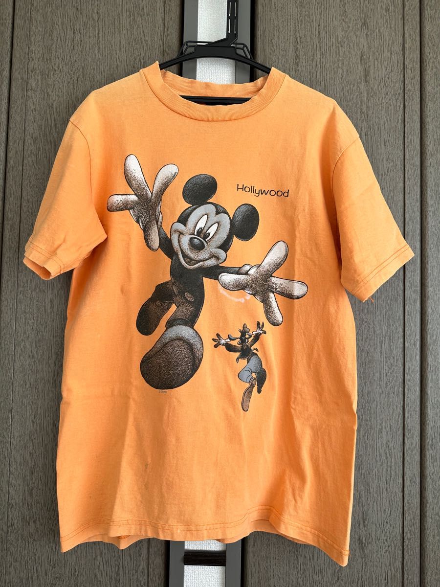 SHERRYS Tシャツ　オレンジ　ビンテージ　ディズニー Made in USA