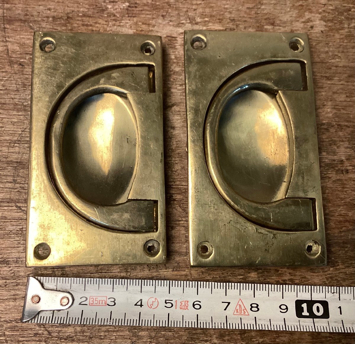 CC-9744# free shipping # chest sliding door . door door cupboard handle . hand fittings metal fittings brass made retro antique interior furniture parts 2 piece 248g /.GO.