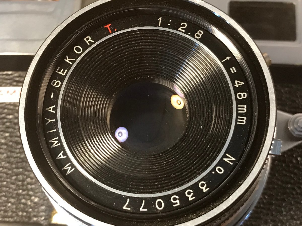 SS-375■送料無料■MAMIYA フィルムカメラ SEKOR T. 1:2.8 f=48mm 一眼レフカメラ 644g●ジャンク扱い/くATらの画像9