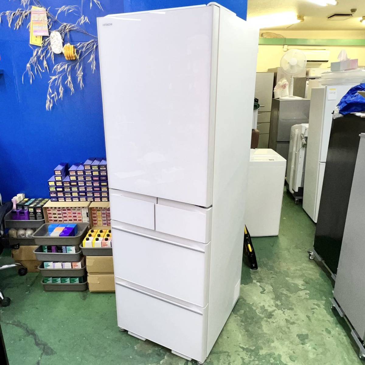 ⭐️HITACHI⭐️冷凍冷蔵庫 2016年401L自動製氷 大阪市近郊配送無料-