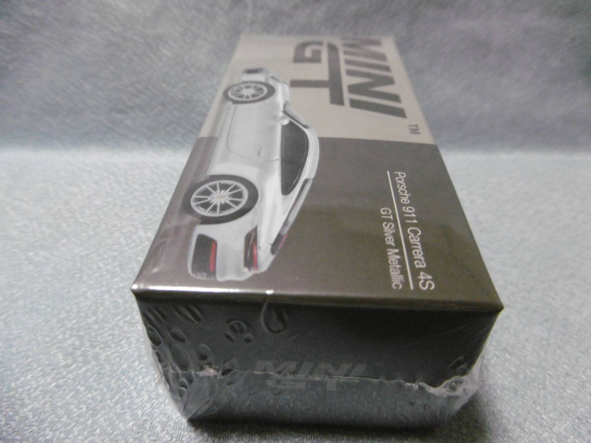 未開封新品 MINI GT 303 Porsche 911 Carrera 4S GT Silver Metallic _画像2