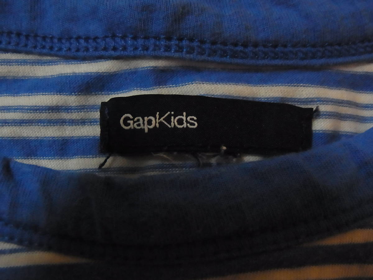 ★　GapKids　ブルー系半袖ワンピース110cm　★USED_画像3