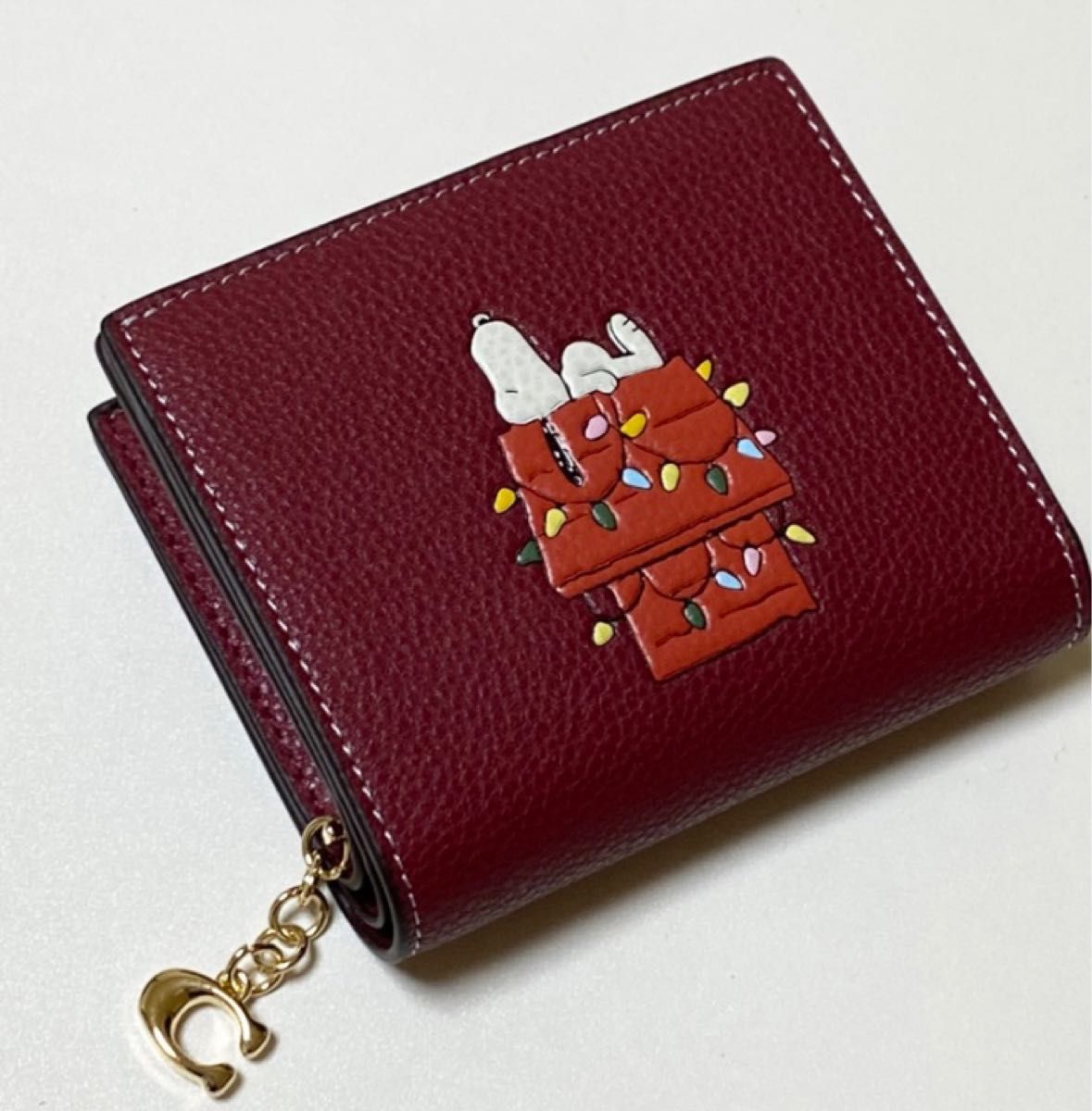 S《現品限り》【新品COACH X PEANUTS】スモール ジップ スヌーピー-