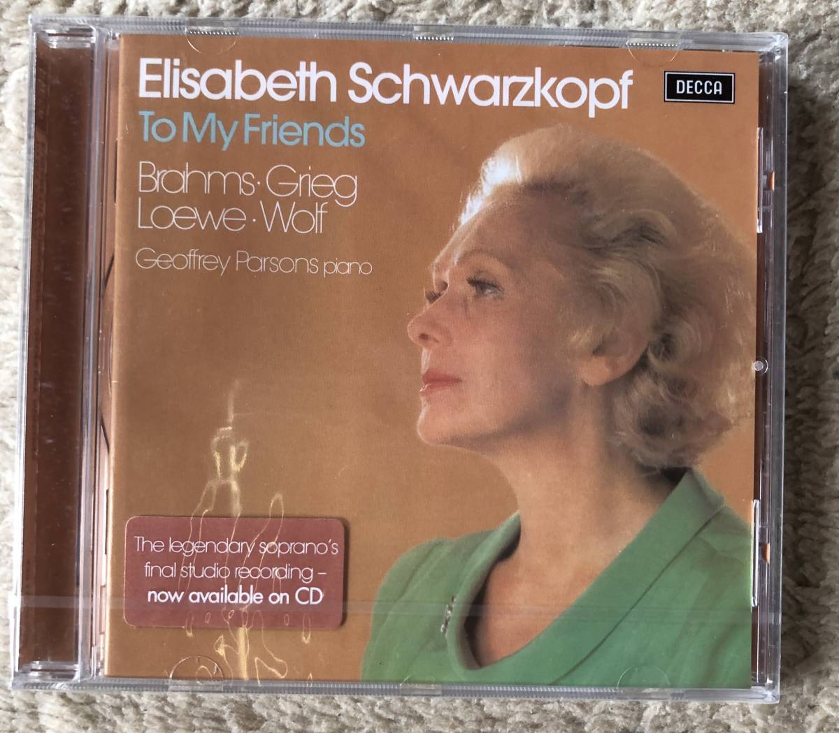 CD-May / Decca 未開封盤 / Elisabeth Schwarzkopf / To My Friends BRAHMS・GRIEG・LOEWE・WALF