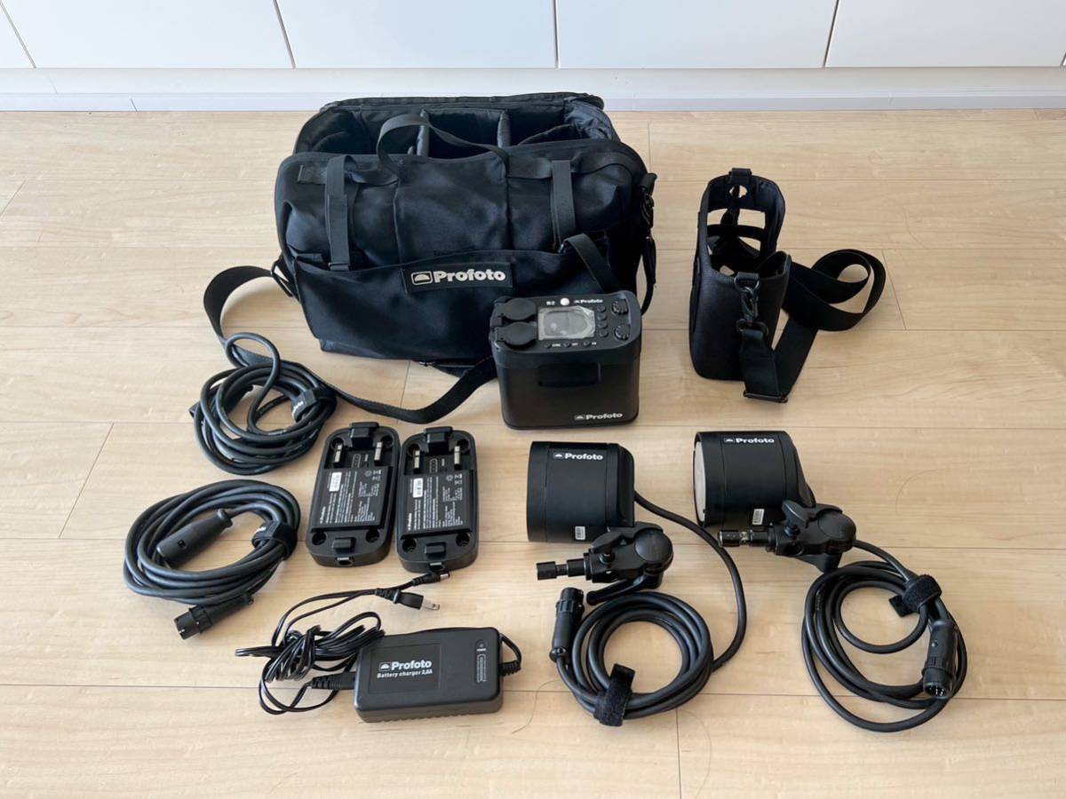 訳あり】Profoto B2 2灯 + 延長ケーブル 2本 + バッテリー 2個 alianca