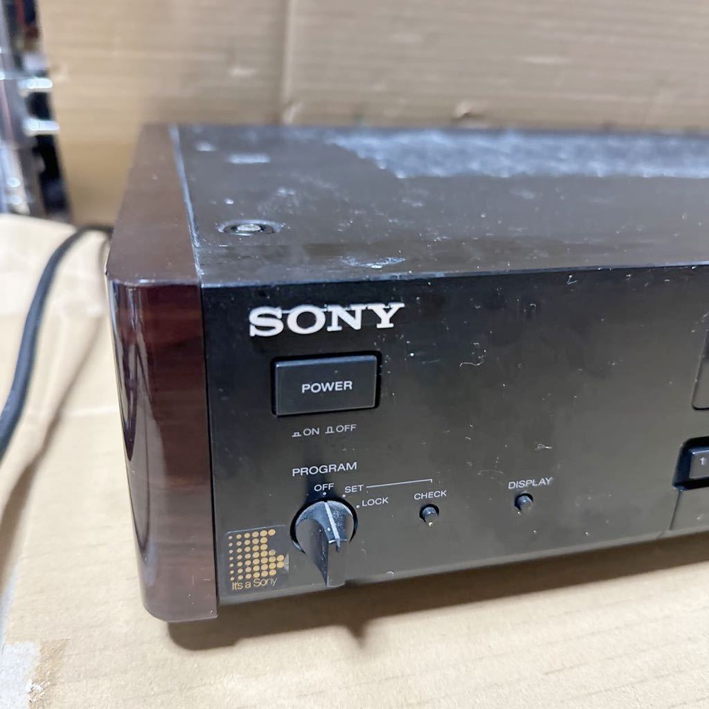 あ-4304）SONY ソニー FM ステレオ AM/FM チューナー ST-S333ESA 通電OK 動作未確認_画像2