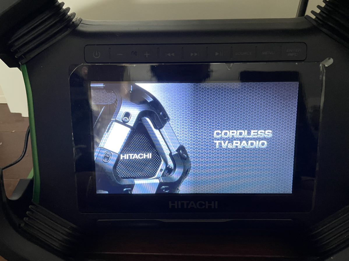HiKOKI 14.4V/18V コードレスラジオ付テレビ UR18DSML(NN) 使用浅