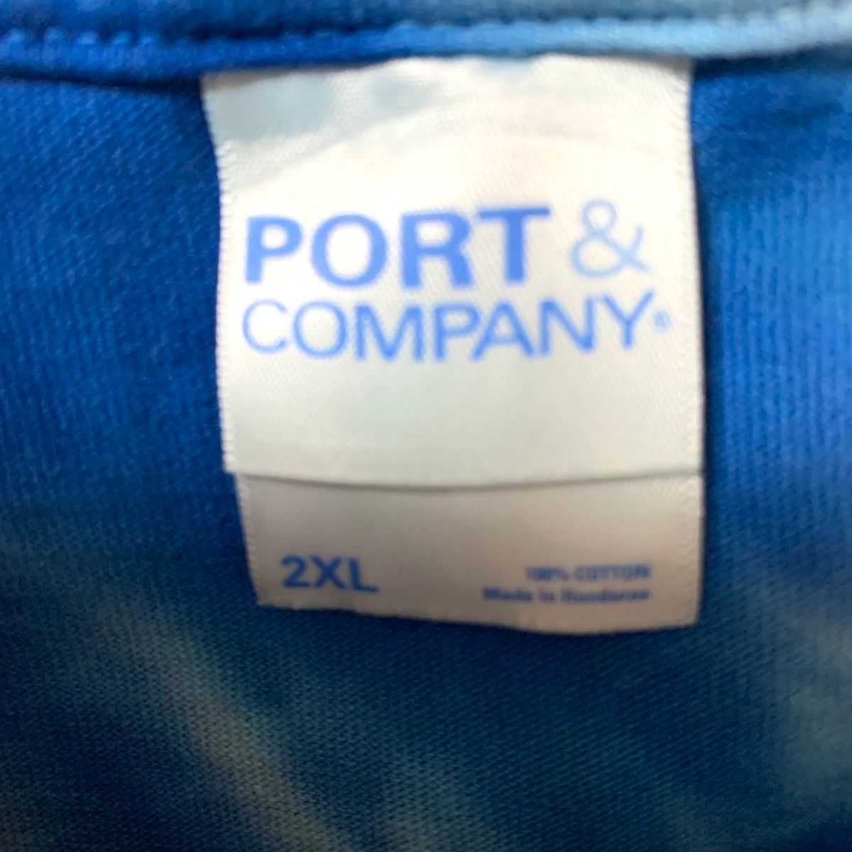 US古着 PORT&COMPANY 半袖Tシャツ タイダイ柄 ゆるだぼ 2XL ヴィンテージ