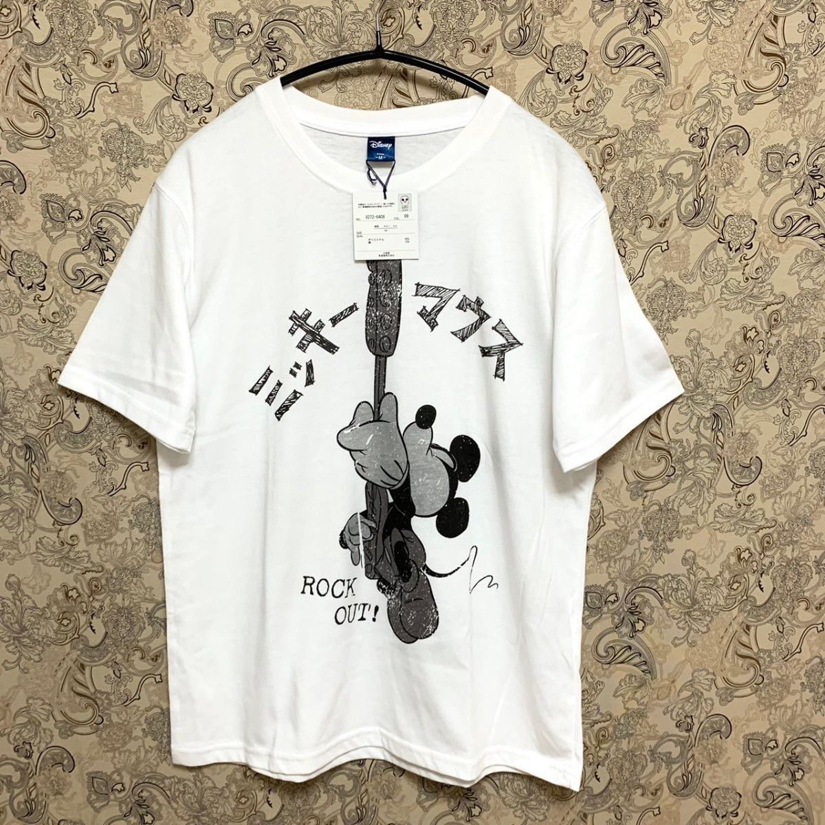 未使用 Disney ディズニー 半袖Tシャツ ミッキープリント ホワイト