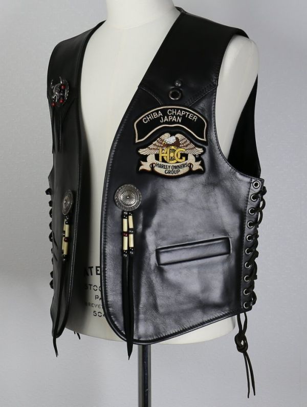 BIGTWIN ビッグツイン レザー ベスト 44 バッファロー シルバー