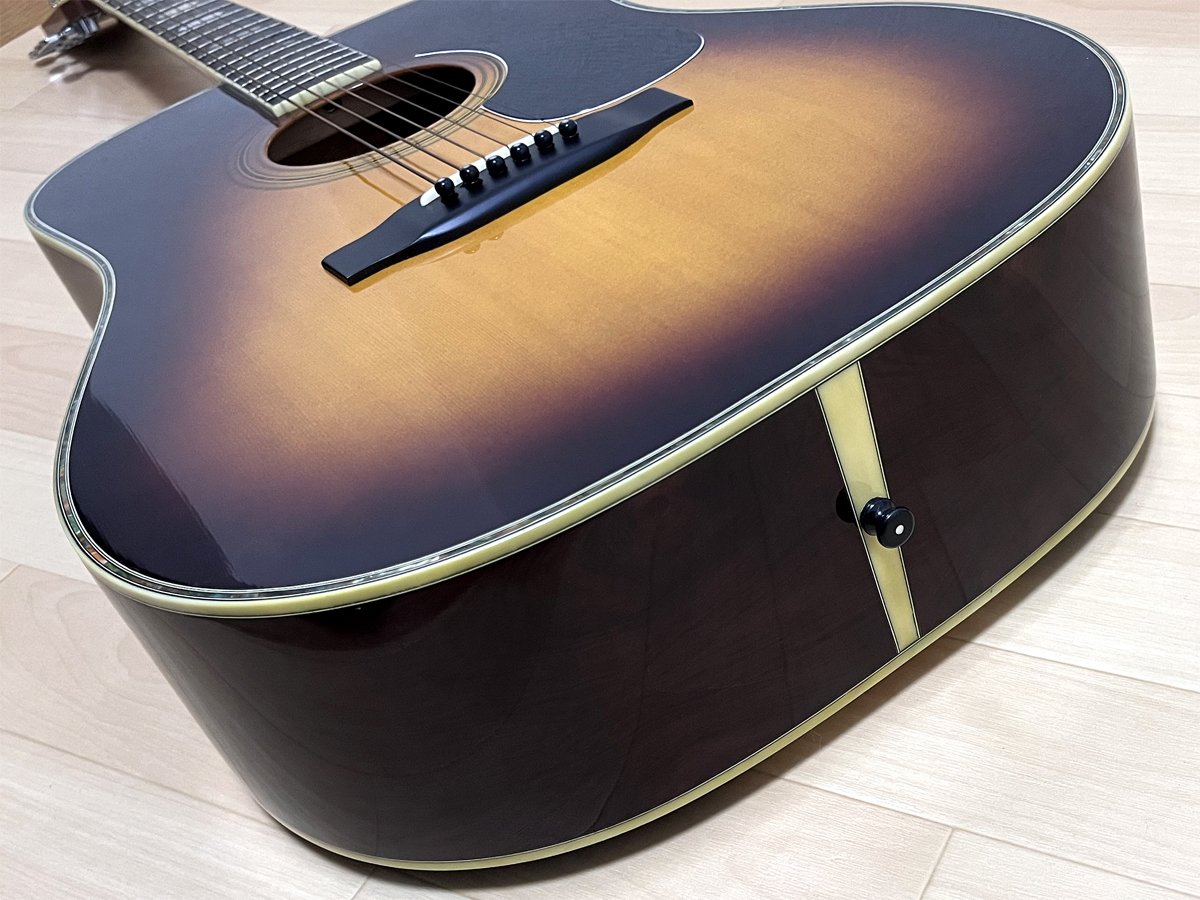 Morris TF W-50 アコースティックギター サンバースト 縦ロゴ モーリス