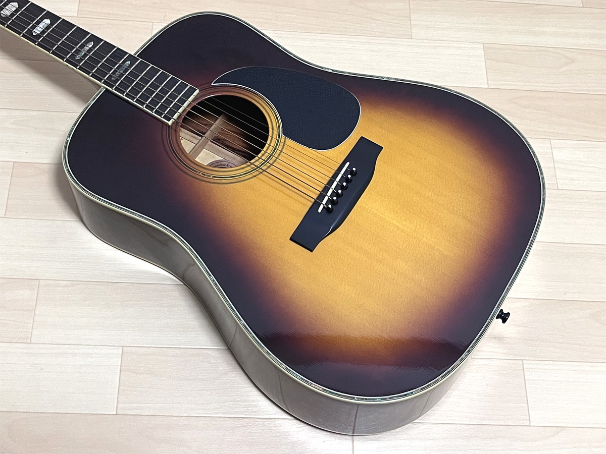 Morris TF W-50 アコースティックギター サンバースト 縦ロゴ モーリス