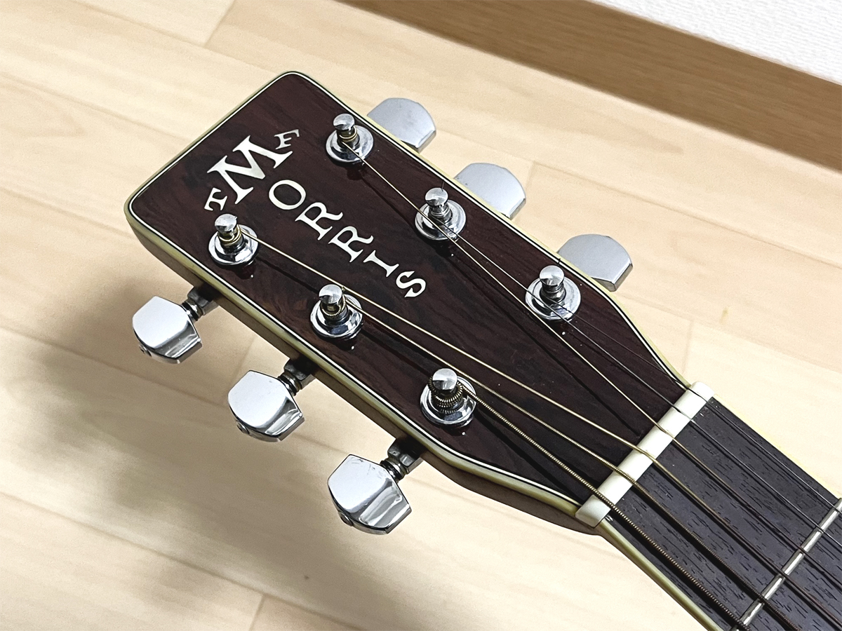 Morris TF W-50 アコースティックギター サンバースト 縦ロゴ モーリス