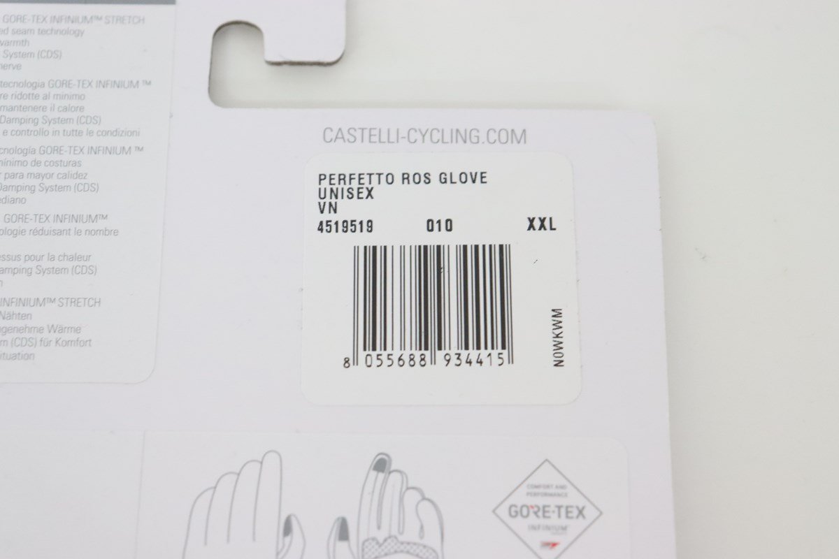 ▽CASTELLI カステリ PERFETTO RoS GLOVE XXLサイズ 未使用_画像5