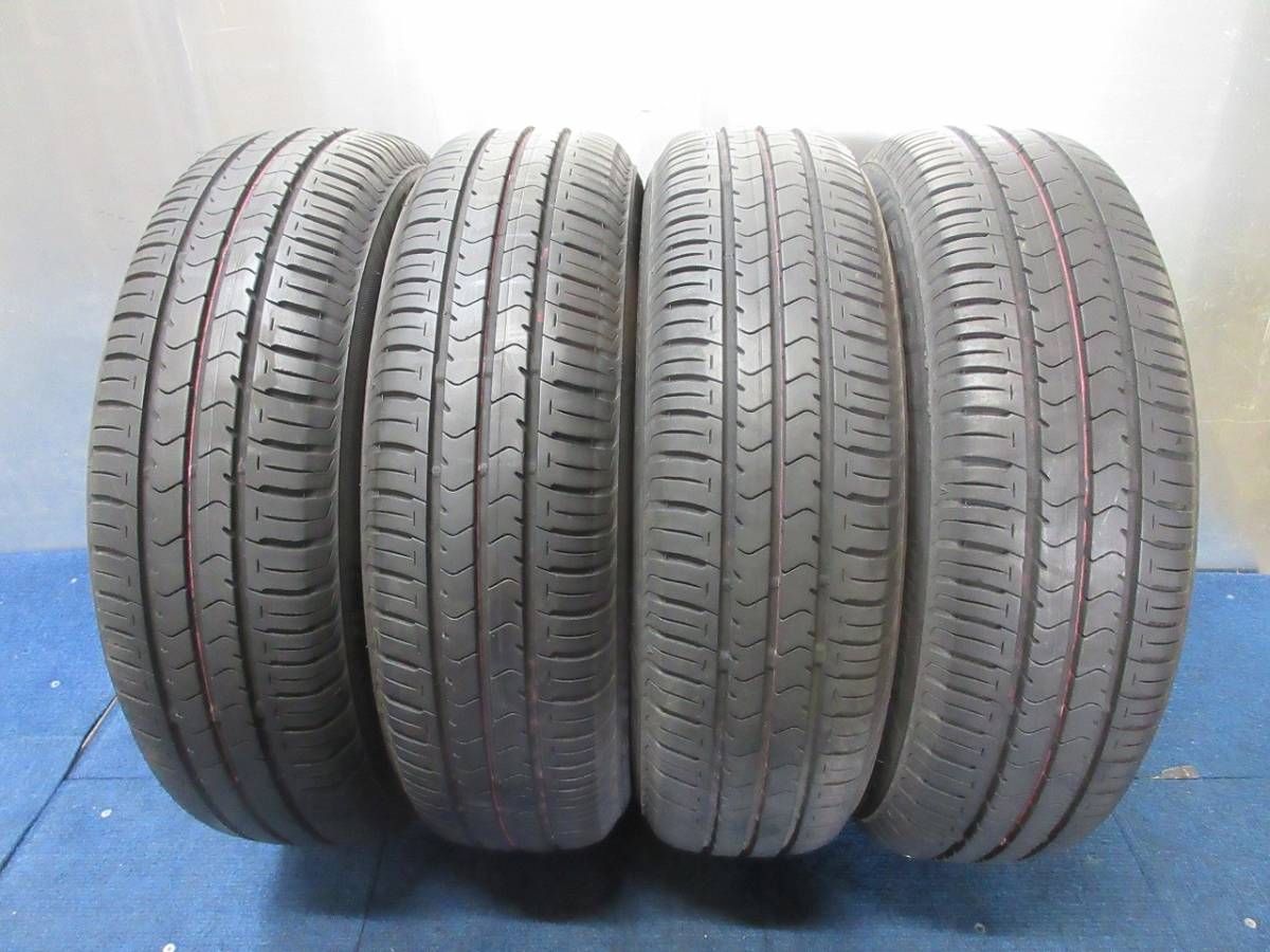 ★8-8.5分山★19年製★ ブリヂストンECOPIA NH100C 155/65R13 社外ホイール 13×4J +42 4H-100 4本セット 軽自動車等 D991の画像2