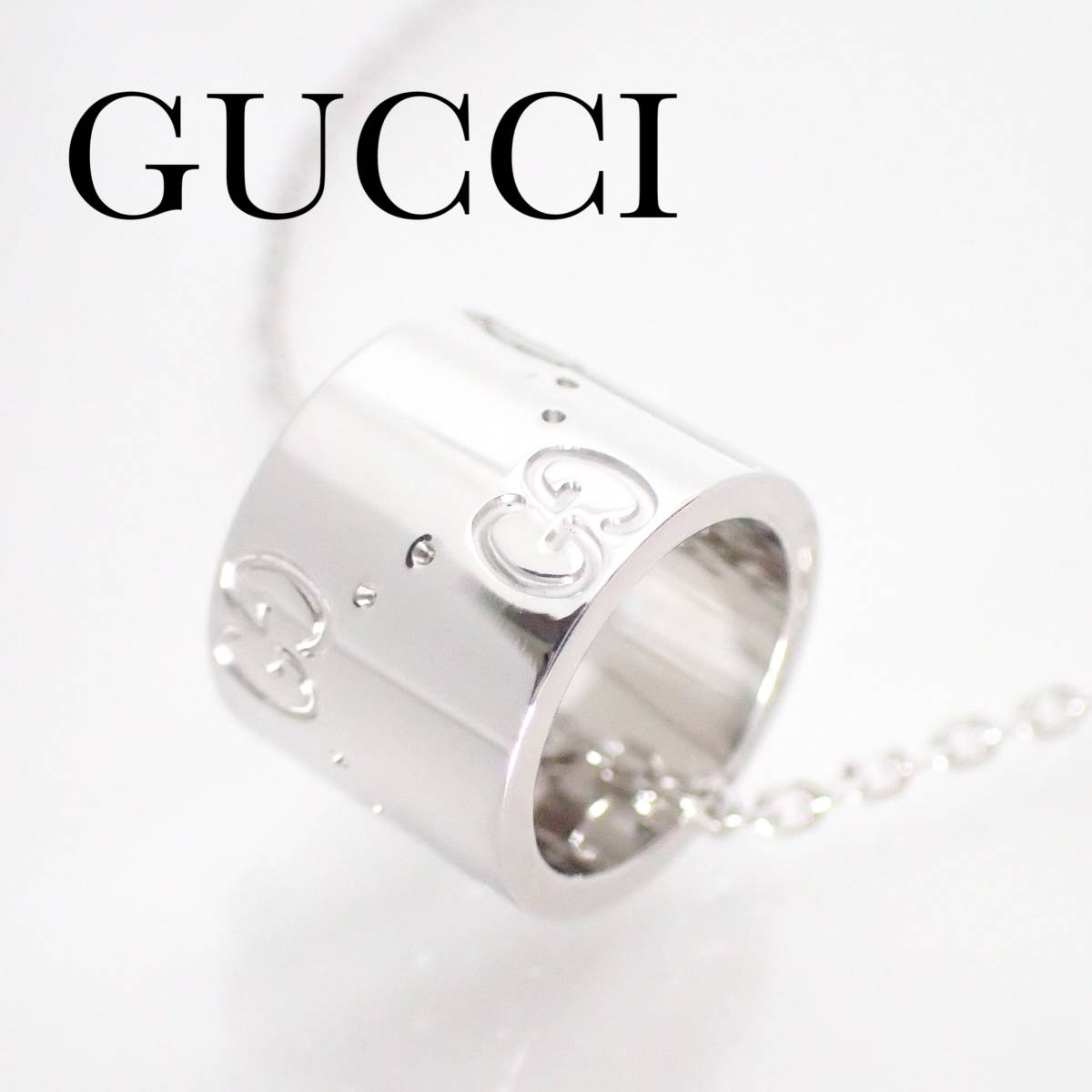  Gucci GUCCI Icon колье K18WG белое золото 