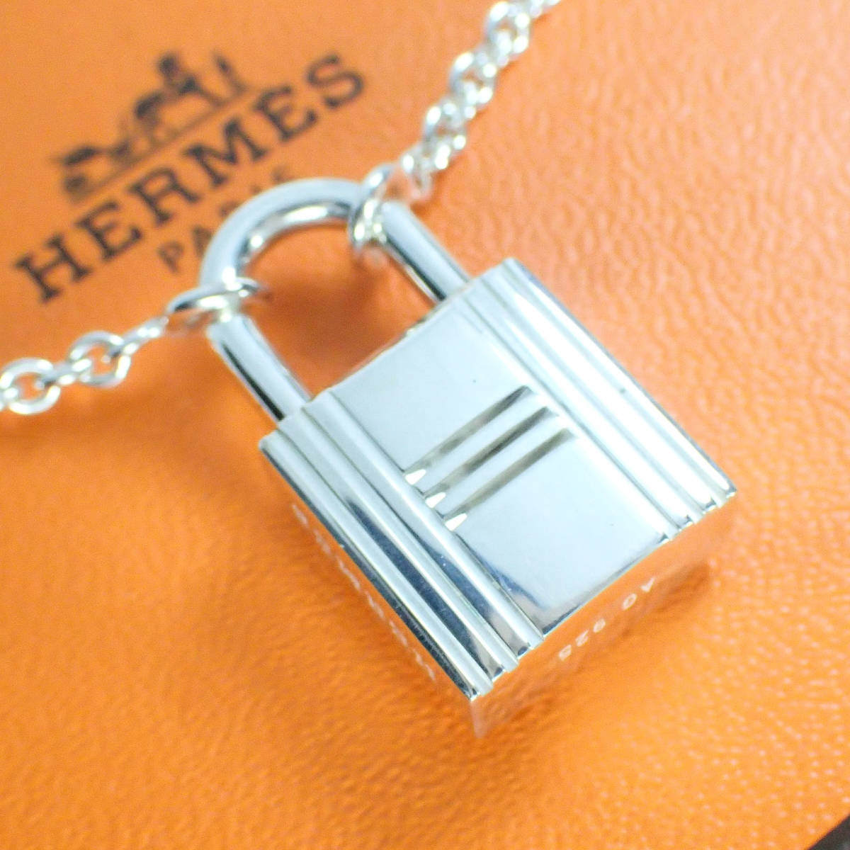 エルメス HERMES カデナ ケリー ネックレス シルバー ケース付き