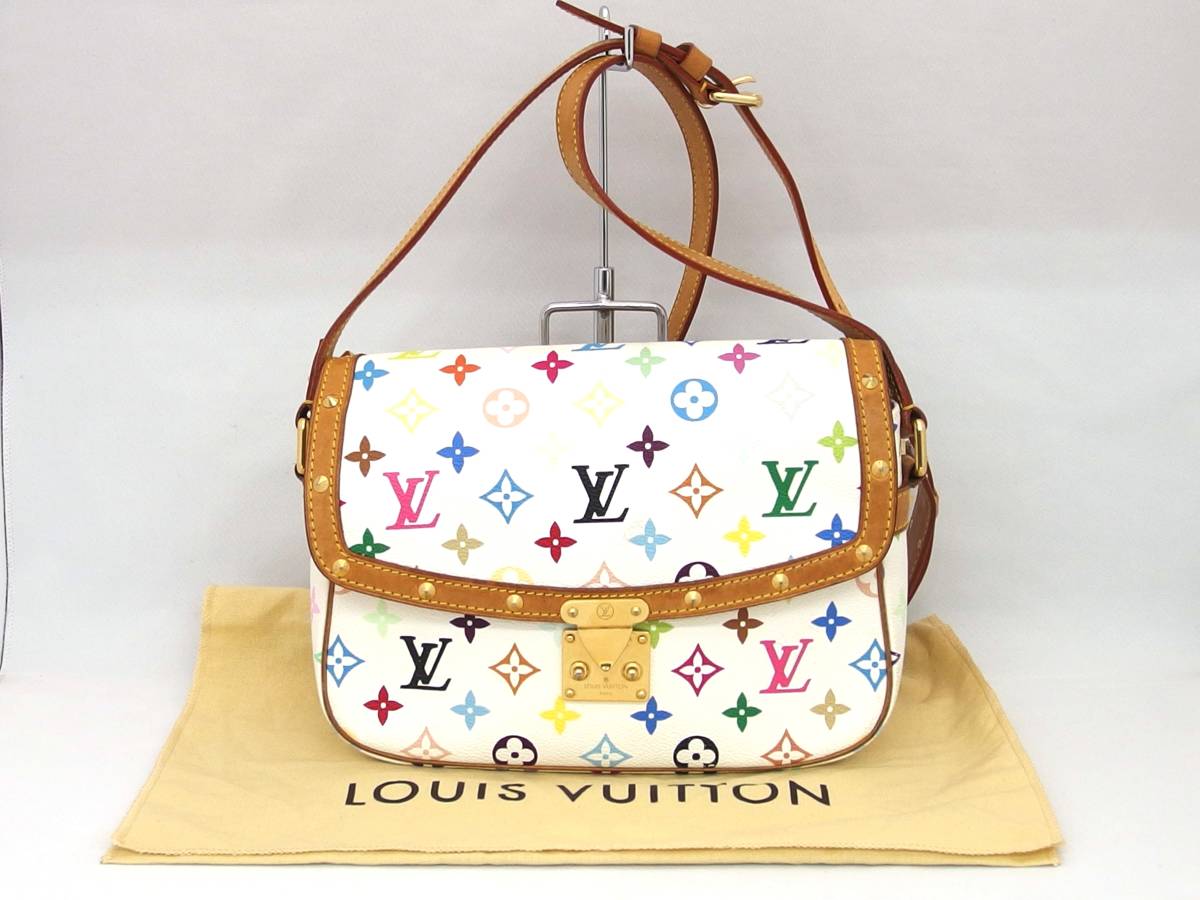 LOUIS VUITTON ルイヴィトン マルチカラー ソローニュ M92661 ショルダーバッグ /B6632_画像10