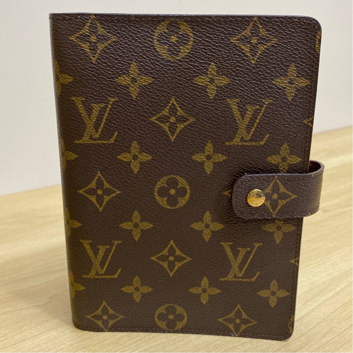 美品】LOUIS VUITTON ルイヴィトン モノグラム 手帳カバー アジェンダ