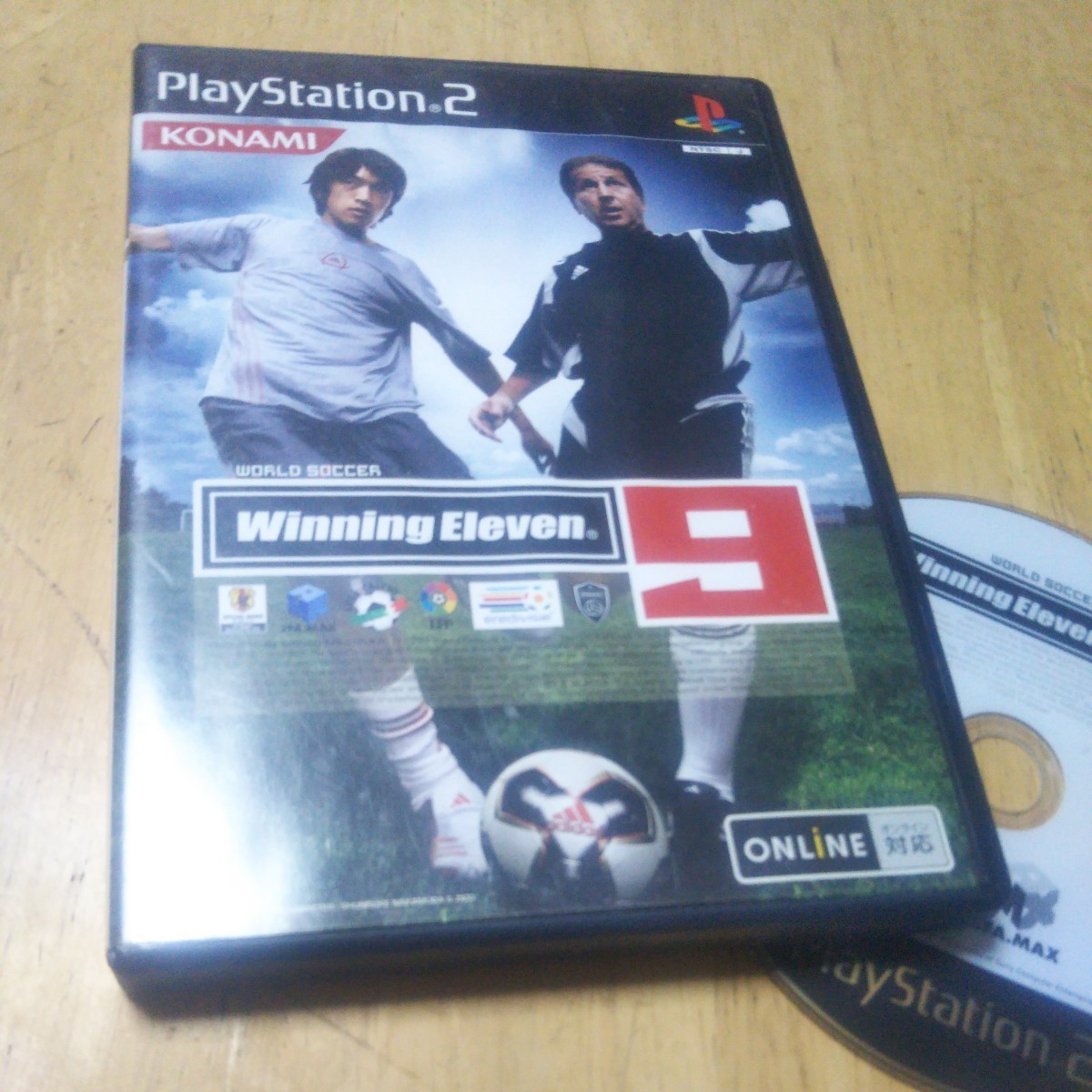 PS2【ワールドサッカー ウイニングイレブン9】年　送料無料、返金保証　解説書なし　発送前に動作確認をします