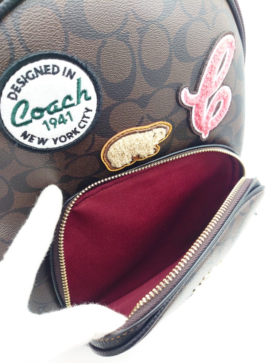 新品】COACH リュック バッグパック シグネチャー ブラウン