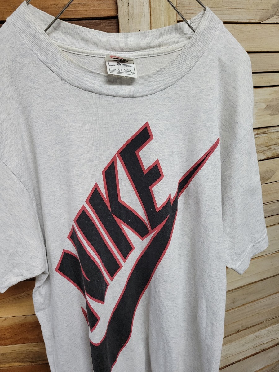 USA製 NIKE ナイキ Tシャツ 半袖 ヴィンテージ 古着 size M 希少 アメリカ ビックスウォッシュ 90's?_画像1