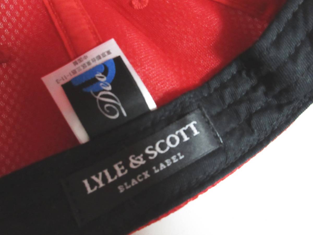 Lyle&Scott ライル＆スコット キャップ 帽子 メッシュ 59～61cm 赤　irmri cp61_画像7