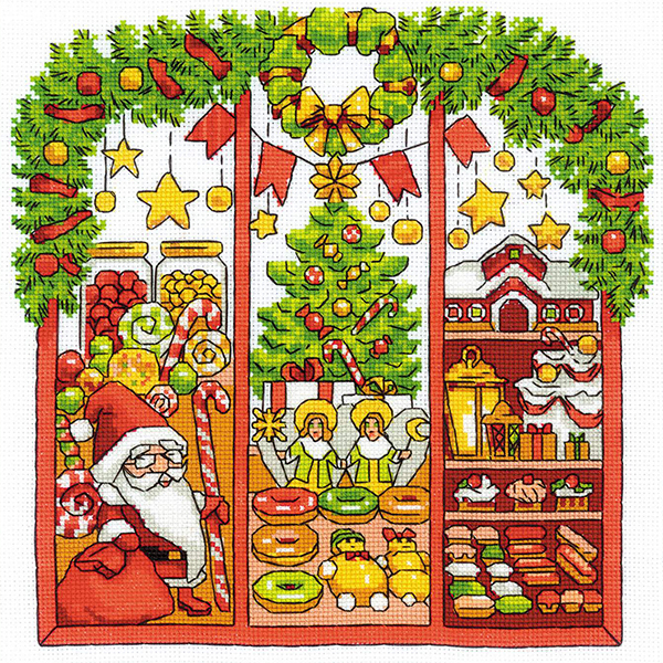 ロシアのクロスステッチキット Christmas Window (RIOLIS・リオリス・2065)_画像1