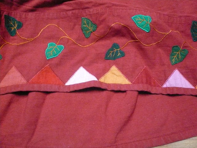 *PINK HOUSE Pink House cotton 100% gathered skirt ( small of the back from small gya The -) red series patch up like