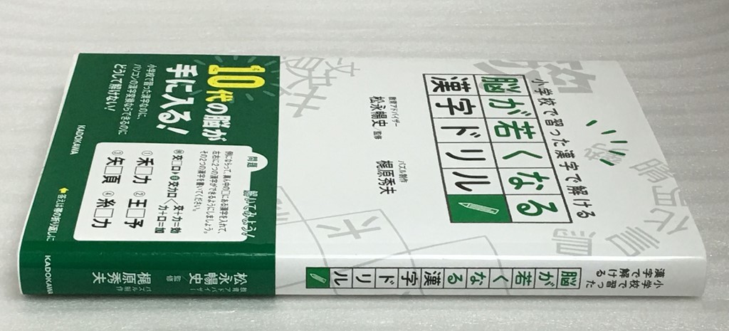 送料無料　脳が若くなる漢字ドリル　梶原 秀夫　松永 暢史_画像4