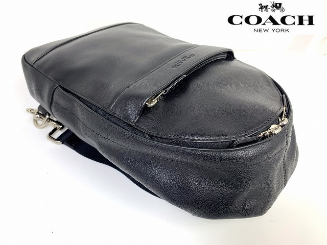 美品 送料無料 コーチ メンズ COACH チャールズ スムース レザー