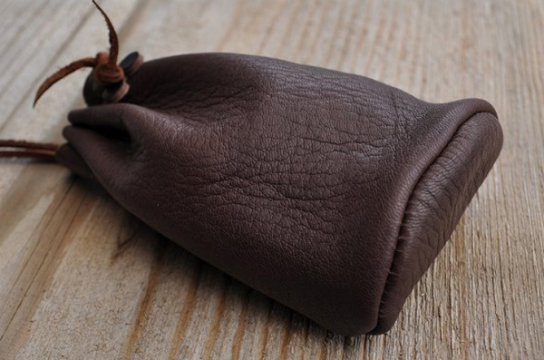 ti earth gold *metisn pouch * Brown type? new goods deer leather 