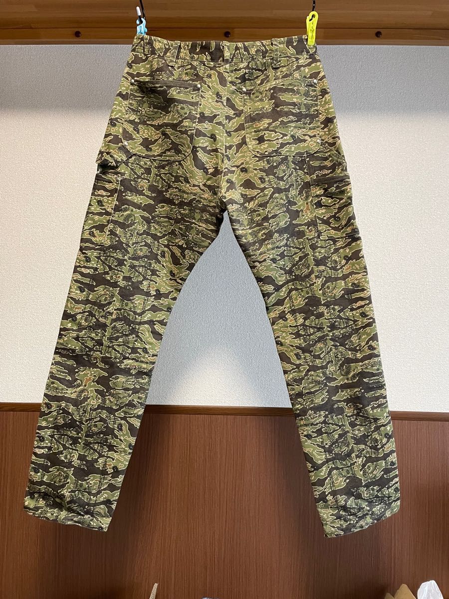 the world is yours タイガーカモ ペイズリー カーゴパンツ w32