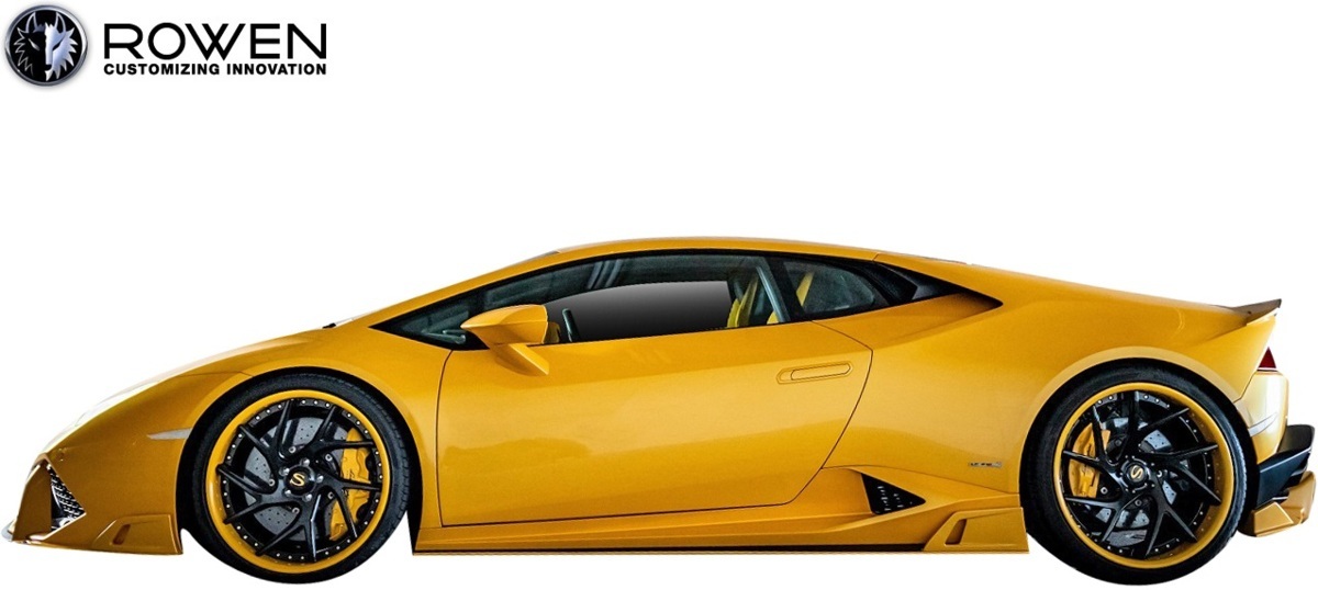 【M's】Lamborghini ウラカン LP610-4 (2014y-) ROWEN フロントレーシングスポイラー／／FRP エアロ ロエン フロントスポイラー 1G003A00_画像3
