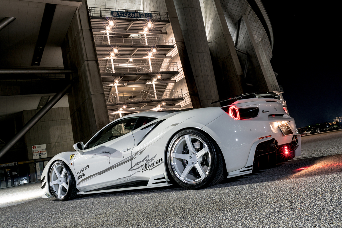 【M’s】Ferrari 488GTB 488スパイダー (2015.07-) ROWEN フロントカナード LR ／／ FRP 未塗装 エアロ パーツ ロエン ロウェン 1F003A01_画像10