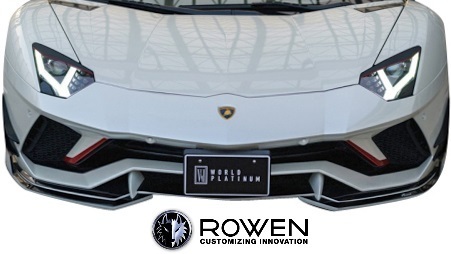 【M's】Lamborghini アヴェンタドールS LP740-4 (2017.1-) ROWEN エアロ 3点 (FRS+RRD+TS)／／FRP製 エアロセット ランボ ロエン ロウェン_画像6