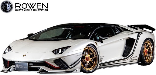 【M's】Lamborghini アヴェンタドールS LP740-4 (2017.1-) ROWEN トランクスポイラー／／FRP製 ロエン エアロ ウイング 1G002T00_画像5