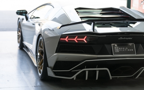 【M's】Lamborghini アヴェンタドールS LP740-4 (2017.1-) ROWEN トランクスポイラー／／FRP製 ロエン エアロ ウイング 1G002T00_画像10