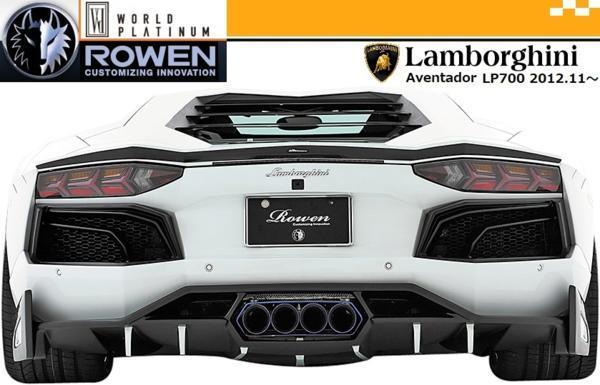【M's】 Lamborghini AVENTADOR LP700-4 トランクスポイラー CFRP ／ ROWEN ロエン エアロ カーボン ロウェン カスタム パーツ_画像4