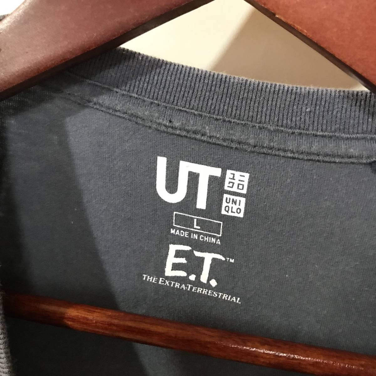  Uniqlo collaboration UT×E.T. short sleeves T-shirt L size 