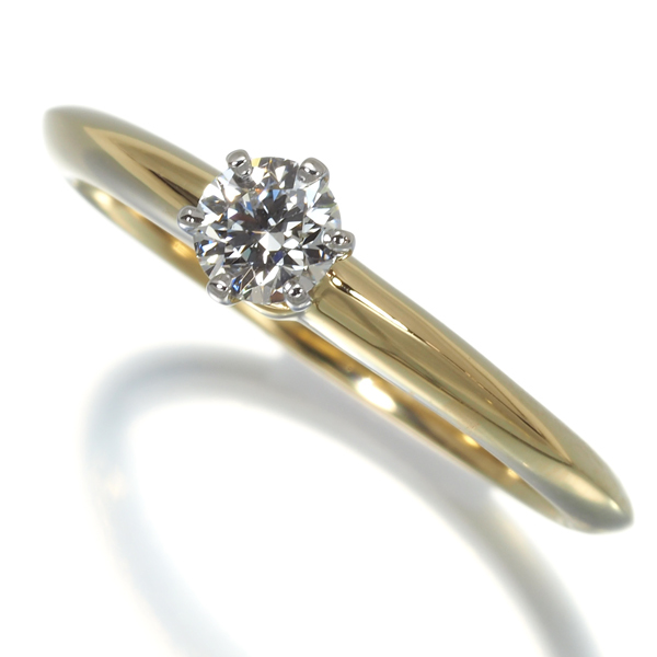 ティファニー ダイヤ リング ダイヤモンド 0.24ct ソリティア 11.5号
