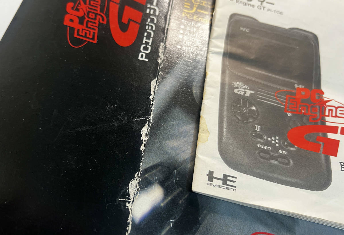 ジャンク品 NEC PCE PCエンジンGT 本体とソフトセット 箱説のみあり 中